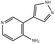 4-Amino-3-(pyrazol-4-yl)pyridine 结构式