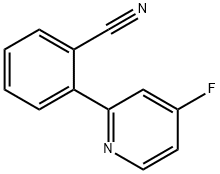 4-Fluoro-2-(2-cyanophenyl)pyridine Struktur