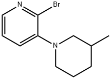 2-BROMO-3-(3-METHYLPIPERIDIN-1-YL)PYRIDINE Structure