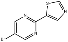 5-Bromo-2-(thiazol-5-yl)pyrimidine 结构式