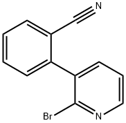 2-(2-BROMOPYRIDIN-3-YL)BENZONITRILE,1563531-61-2,结构式