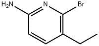 2-Amino-5-ethyl-6-bromopyridine 结构式