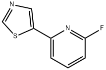 2-Fluoro-6-(thiazol-5-yl)pyridine,1563532-01-3,结构式