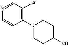 3-BROMO-4-(4-HYDROXYPIPERIDIN-1-YL)PYRIDINE Structure