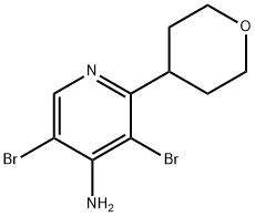 4-Amino-3,5-dibromo-2-(4-tetrahydropyranyl)pyridine|4-Amino-3,5-dibromo-2-(4-tetrahydropyranyl)pyridine