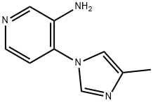 3-AMINO-4-(4-METHYLIMIDAZOL-1-YL)PYRIDINE Structure