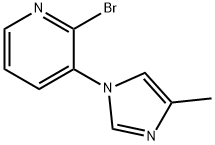 2-BROMO-3-(4-METHYLIMIDAZOL-1-YL)PYRIDINE|