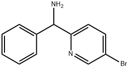 (5-bromopyridin-2-yl)(phenyl)methanamine Structure