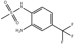 N-[2-amino-4-(trifluoromethyl)phenyl]methanesulfonamide Struktur