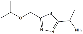 1-{5-[(丙烷-2-氧基)甲基]-1,3,4-噻二唑-2-基}乙烷-1-胺 结构式