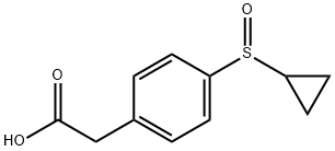 2-[4-(cyclopropanesulfinyl)phenyl]acetic acid Structure