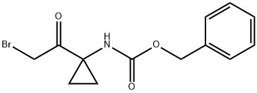 benzyl N-[1-(2-bromoacetyl)cyclopropyl]carbamate Structure