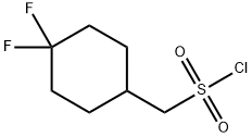 (4,4-difluorocyclohexyl)methanesulfonyl chloride Struktur