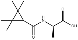 (2R)-2-[(2,2,3,3-tetramethylcyclopropyl)formamido]propanoic acid Structure