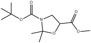 3-tert-butyl 5-methyl 2,2-dimethyloxazolidine-3,5-dicarboxylate Structure