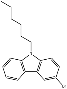 3-溴-9-己基-9H-咔唑,156972-74-6,结构式