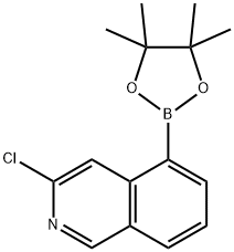3-氯异喹啉-5-硼酸频那醇酯,1578245-90-5,结构式