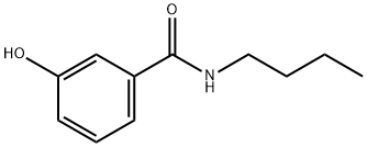N-ブチル-3-ヒドロキシベンズアミド 化学構造式