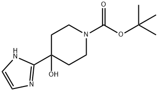 Tert-Butyl 4-Hydroxy-4-(1H-Imidazol-2-Yl)Piperidine-1-Carboxylate Structure