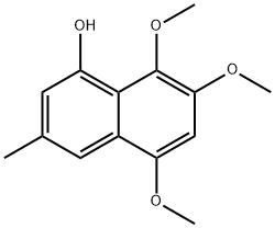 1-Naphthalenol, 5,7,8-trimethoxy-3-methyl- 结构式