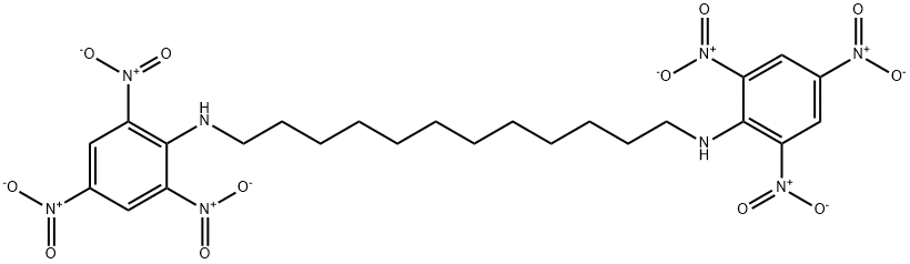 N,N'-DODECAMETHYLENEBIS(2,4,6-TRINTROANILINE) Structure