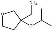 [3-(propan-2-yloxy)oxolan-3-yl]methanamine Structure