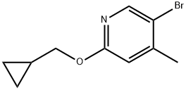 5-Bromo-2-cyclopropylmethoxy-4-methyl-pyridine Structure