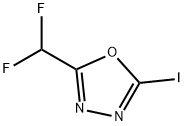 2-(二氟甲基)-5-碘-1,3,4-噁二唑, 1600938-27-9, 结构式