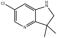 6-chloro-2,3-dihydro-3,3-dimethyl-1H-Pyrrolo[3,2-b]pyridine Struktur