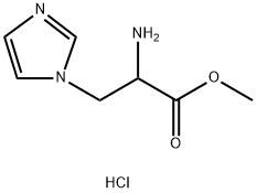 methyl 2-amino-3-(1H-imidazol-1-yl)propanoate dihydrochloride Struktur