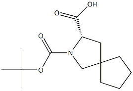 (S)-2-(tert-butoxycarbonyl)-2-azaspiro[4.4]nonane-3-carboxylic acid Structure