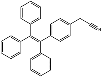 1-(4-acetonitrile-phenyl)-1,2,2-triphenyl]ethylene Struktur