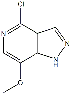 4-chloro-7-methoxy-1H-pyrazolo[4,3-c]pyridine Struktur