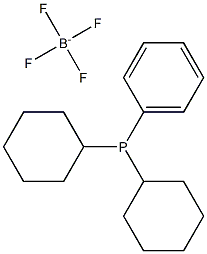 Dicyclohexylphenylphosphine tetrafluoroborate Struktur