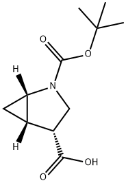 (1S,4R,5S)-2-(叔丁氧基羰基)-2-氮杂双环[3.1.0]己烷-4-羧酸 结构式