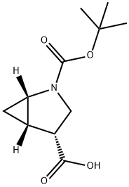 (1S,4R,5S)-2-(叔丁氧基羰基)-2-氮杂双环[3.1.0]己烷-4-羧酸, 1610606-97-7, 结构式