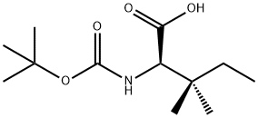 Boc-D-alpha-t-amylglycine 结构式