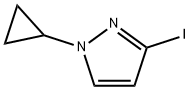 1-cyclopropyl-3-iodo-1H-pyrazole Struktur