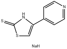 4-(4-pyridyl)-1,3-thiazole-2-thiol sodium salt 化学構造式