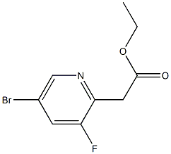 2-(5-溴-3-氟吡啶-2-基)乙酸乙酯, 1620318-88-8, 结构式