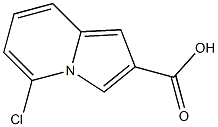 5-chloroindolizine-2-carboxylic acid Struktur