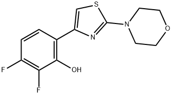 1621375-40-3 Phenol, 2,3-difluoro-6-[2-(4-morpholinyl)-4-thiazolyl]-