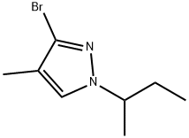 3-Bromo-4-methyl-1-(sec-butyl)-1H-pyrazole 结构式