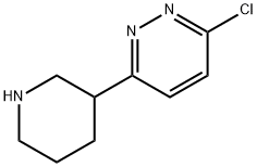 3-CHLORO-6-(PIPERIDIN-3-YL)PYRIDAZINE 结构式