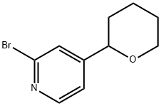 2-bromo-4-(tetrahydro-2H-pyran-2-yl)pyridine|