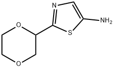 5-Amino-2-(1,4-dioxan-2-yl)thiazole Struktur