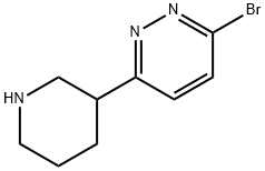 3-Bromo-6-(piperidin-3-yl)pyridazine Structure