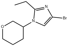 4-Bromo-1-(oxan-3-yl)-2-ethylimidazole 结构式