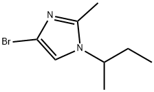 4-Bromo-1-(sec-butyl)-2-methylimidazole Struktur