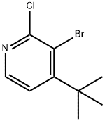3-Bromo-4-(tert-butyl)-2-chloropyridine Struktur